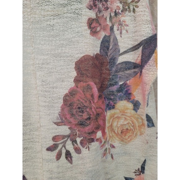 Live in the moment Woman's Floral Rose Boho Cardigan Size Small - Picture 9 of 13